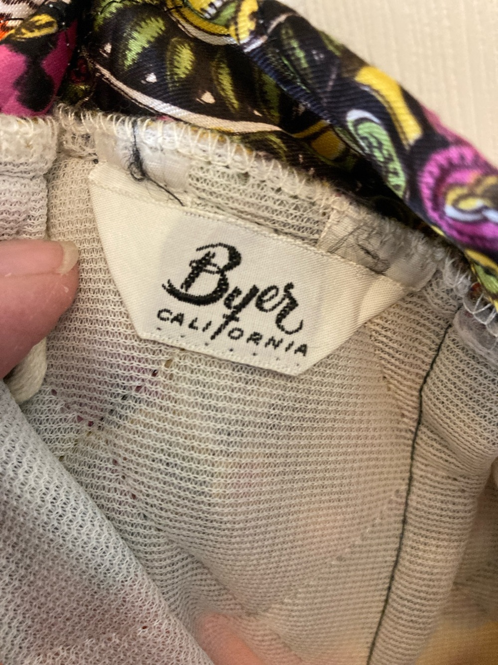 Vintage Byer of California QuiltedPaisley A-Line Skirt - Picture 2 of 6